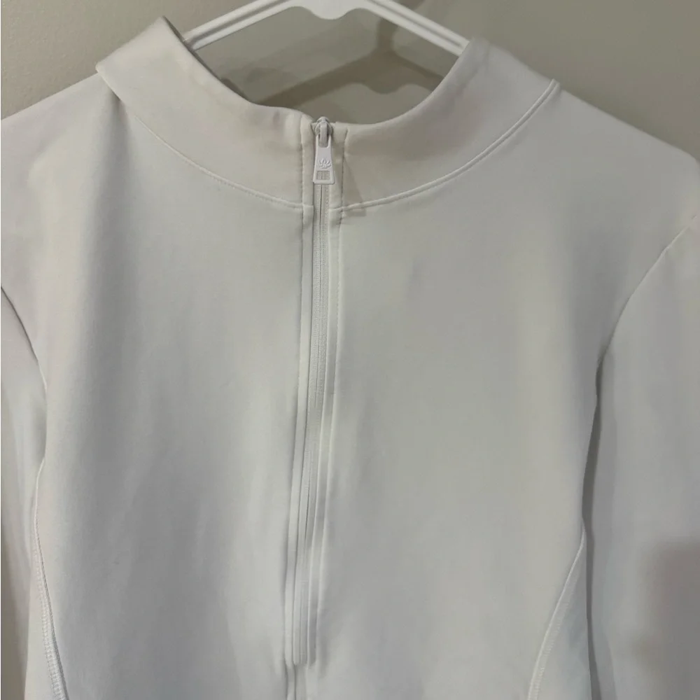 Beyond Yoga On The Go Mock Neck Sweatshirt - Cloud White - Size Extra Large XL